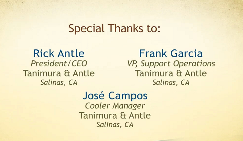 Video credits
